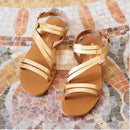 Les Bagatelles - Sandalias Planas Champika - Oscuro - Dorado
