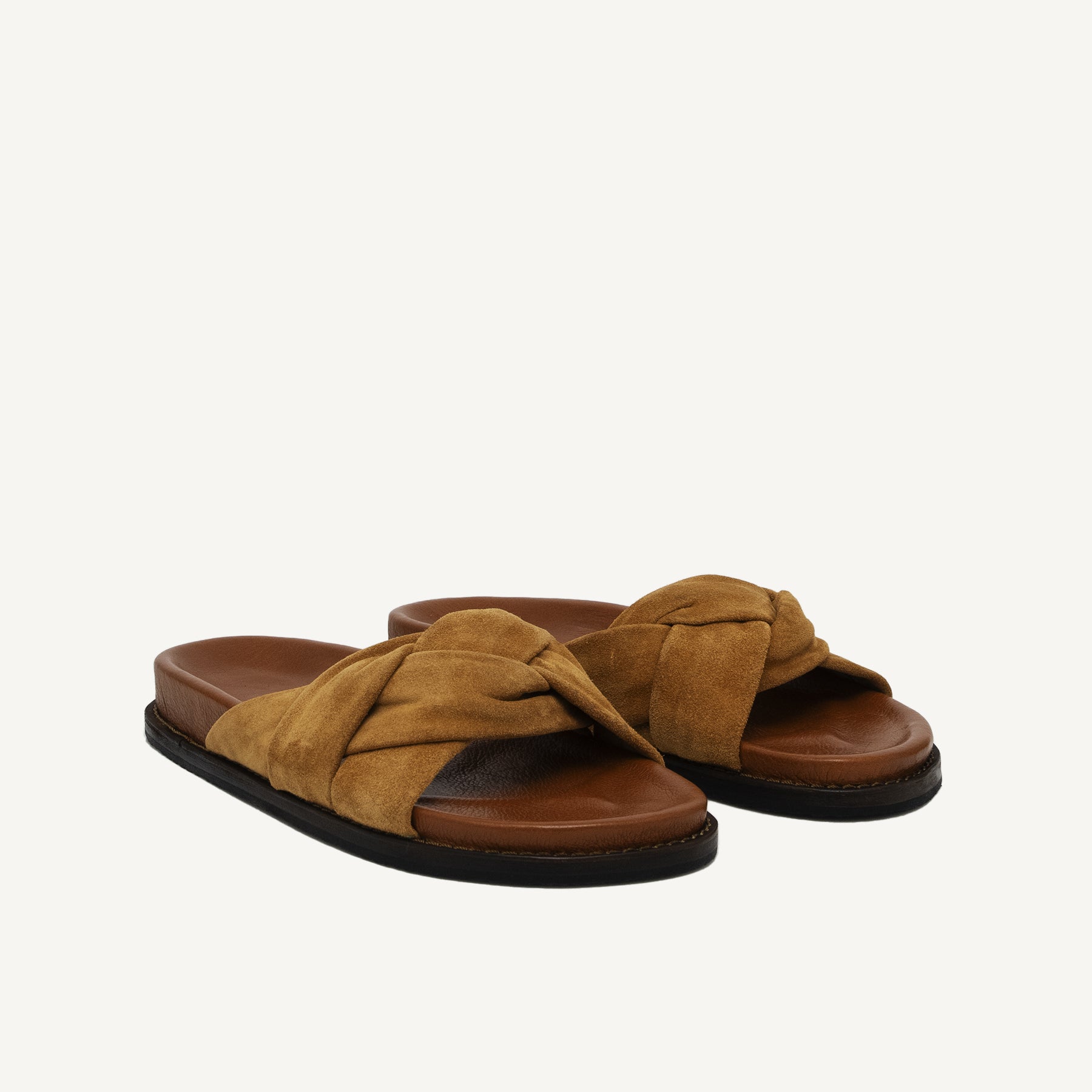 Sandalias Jeannette de piel pecana