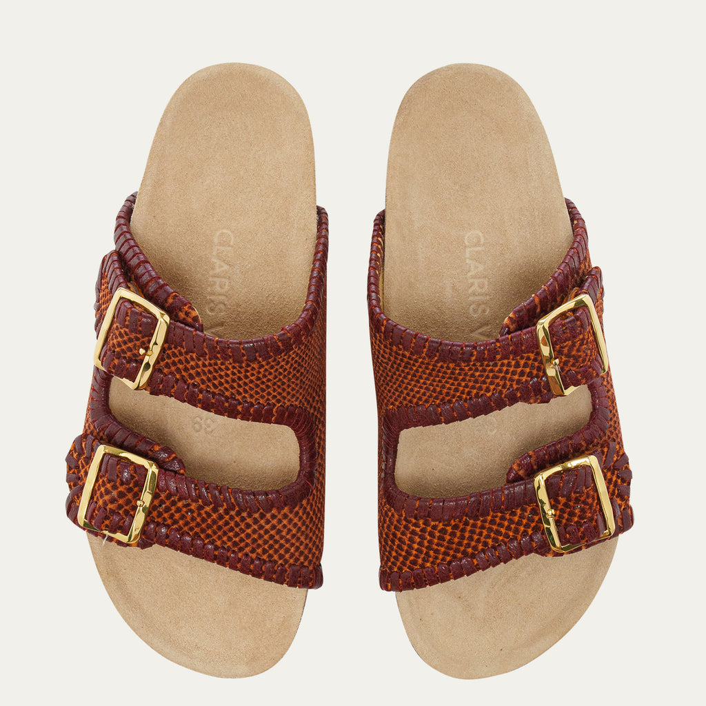 Sandalias Sekhmet Odette de piel