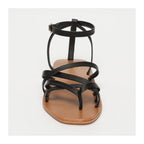 White Sun - Sandales Amelia - Black Sheep Nappa - Black