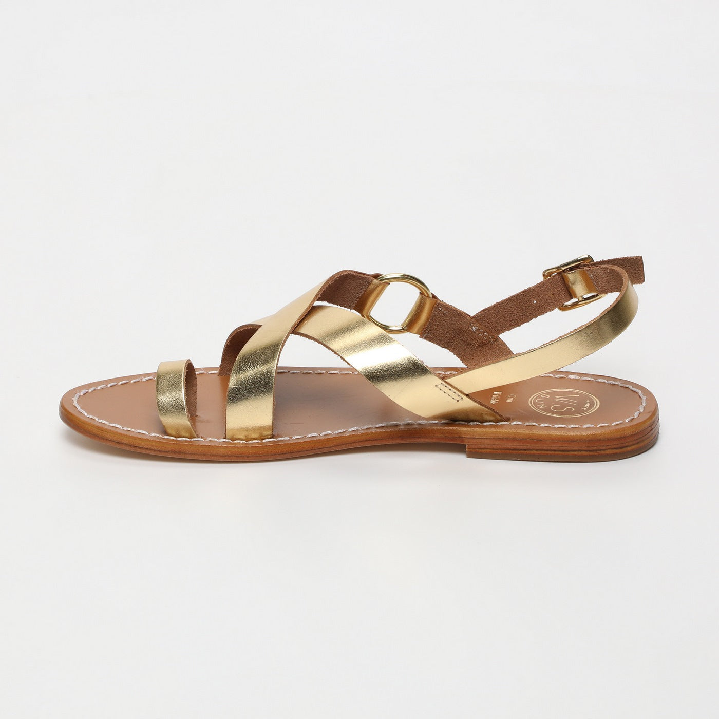 White Sun - Sandales Devakali - Dark Gold Buff - Dark Gold