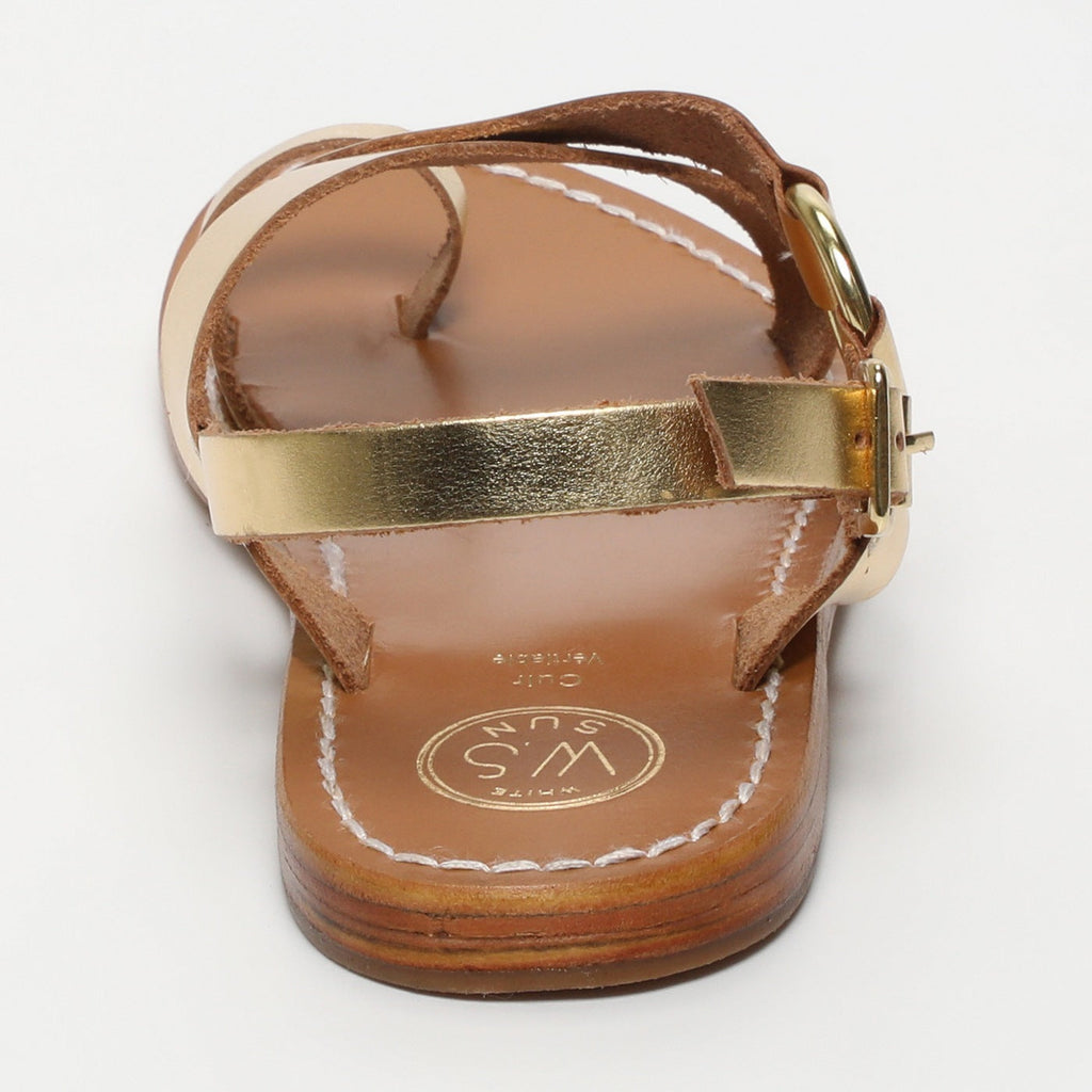 White Sun - Sandales Devakali - Dark Gold Buff - Dark Gold