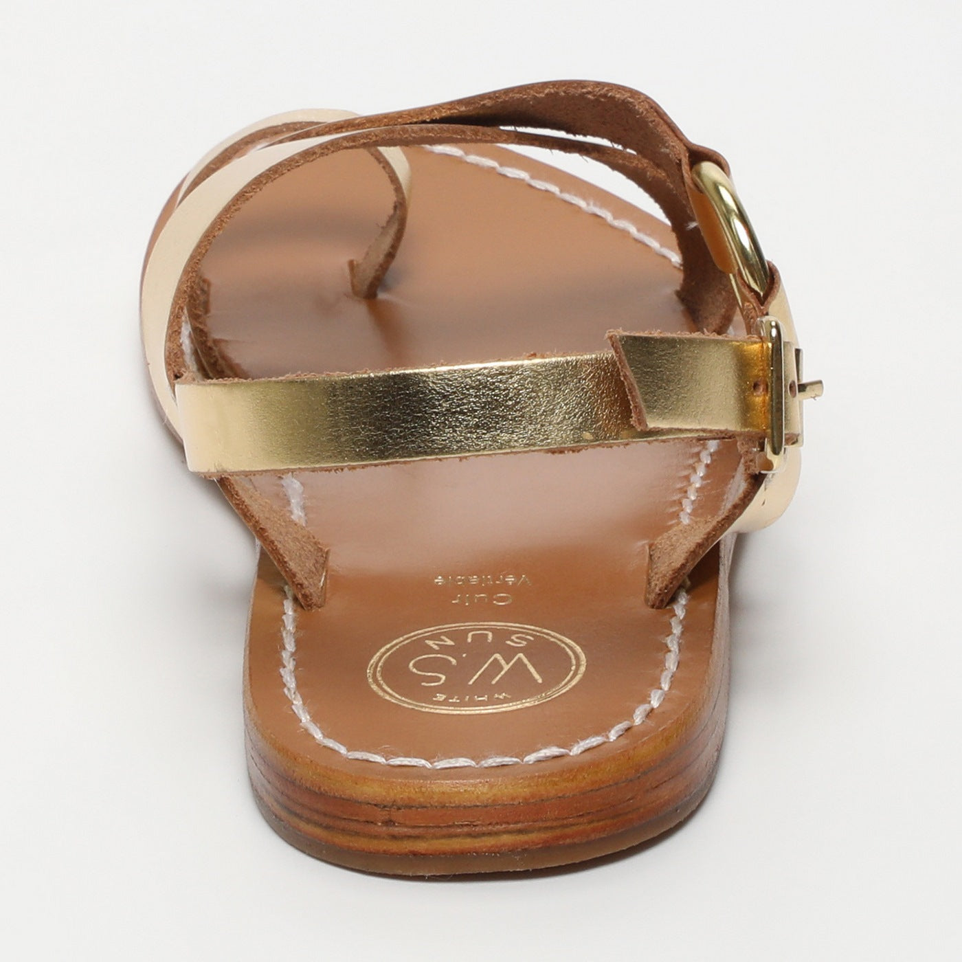 White Sun - Sandales Devakali - Dark Gold Buff - Dark Gold