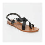 White Sun - Devakali Sandals - Black Buff - Black