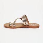 White Sun - Sandales Entre-Doigts Viagem - Or Rose - Femme