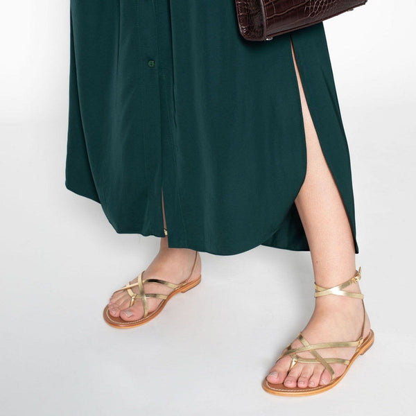 Les Bagatelles - Sandales Elanie - Dark Gold