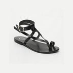 White Sun - Sandales Hermance - Black Buff - Black