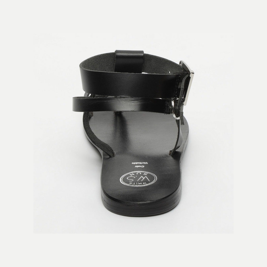 White Sun - Sandales Hermance - Black Buff - Black