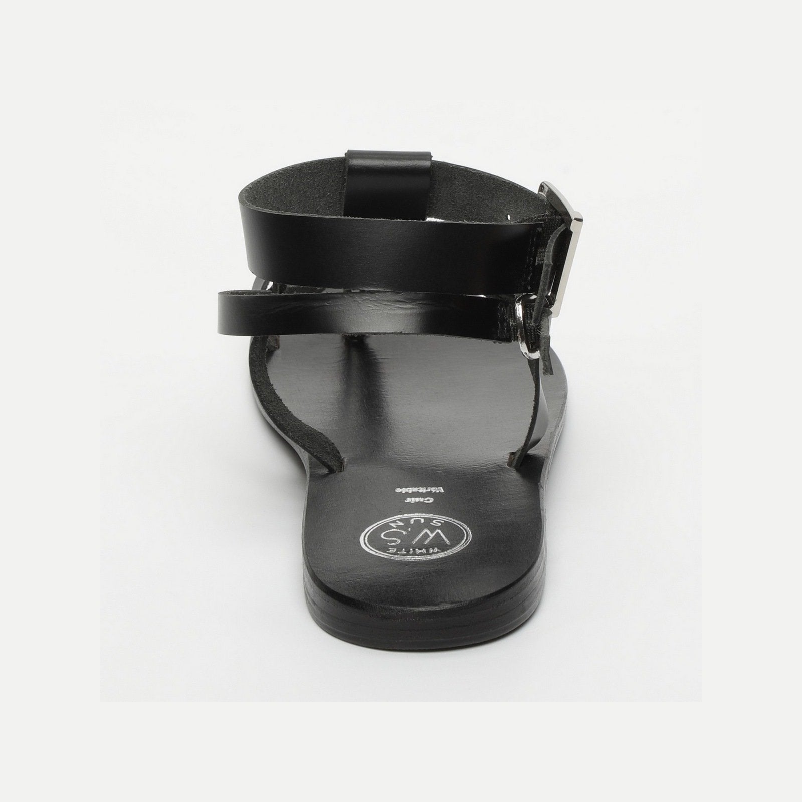 White Sun - Sandales Hermance - Black Buff - Black