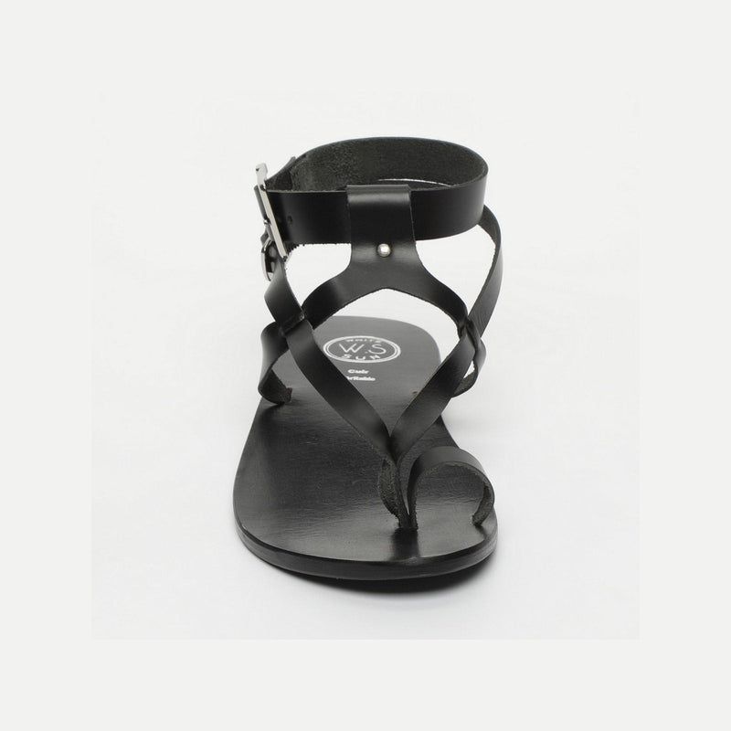 White Sun - Sandales Hermance - Black Buff - Black