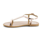 White Sun - Sandales Miramar - Cow Rose Gold - Goldpink