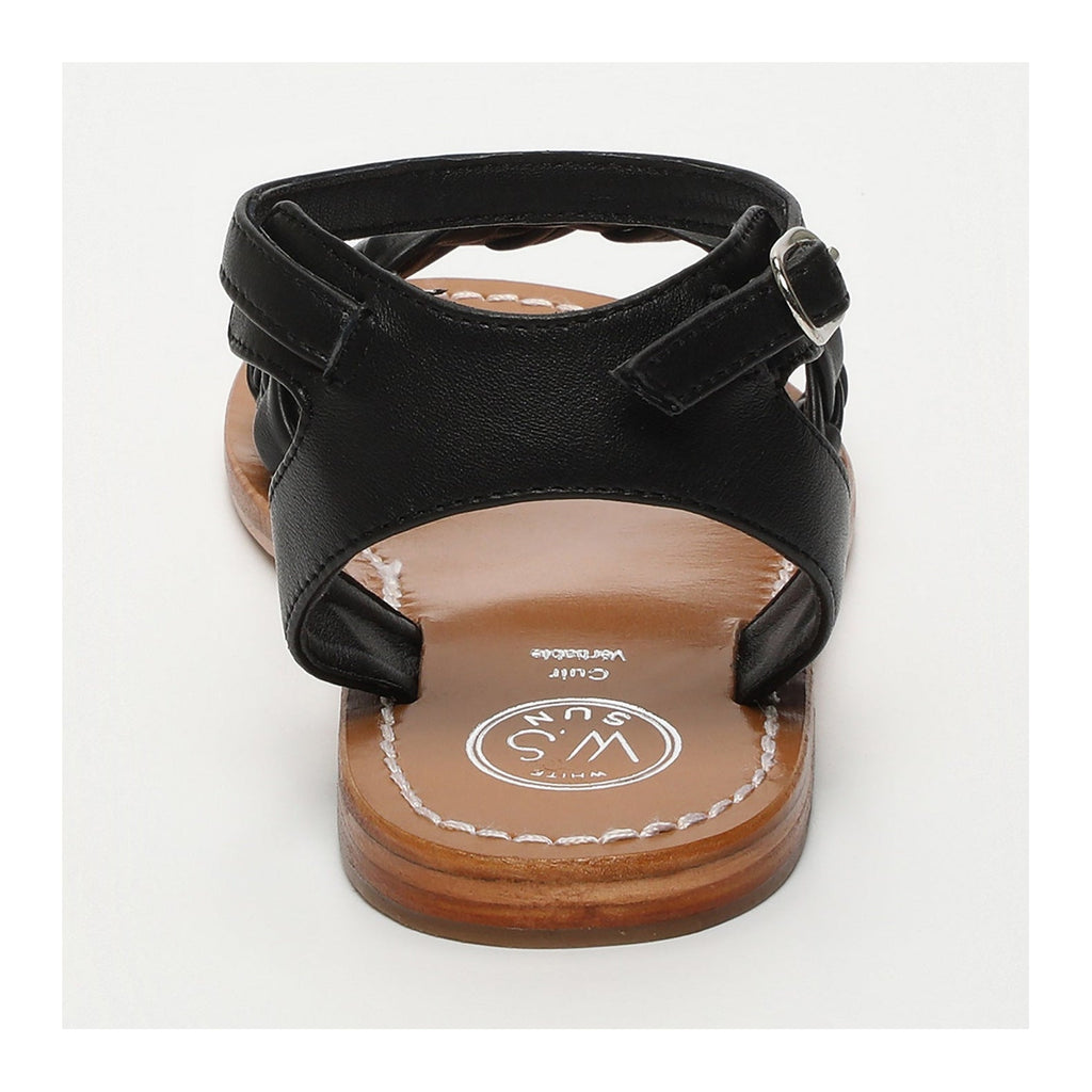 White Sun - Damayanthi Sandals - Black Sheep Nappa - Black