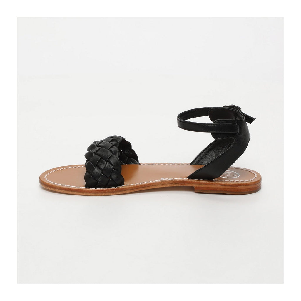 White Sun - Damayanthi Sandals - Black Sheep Nappa - Black