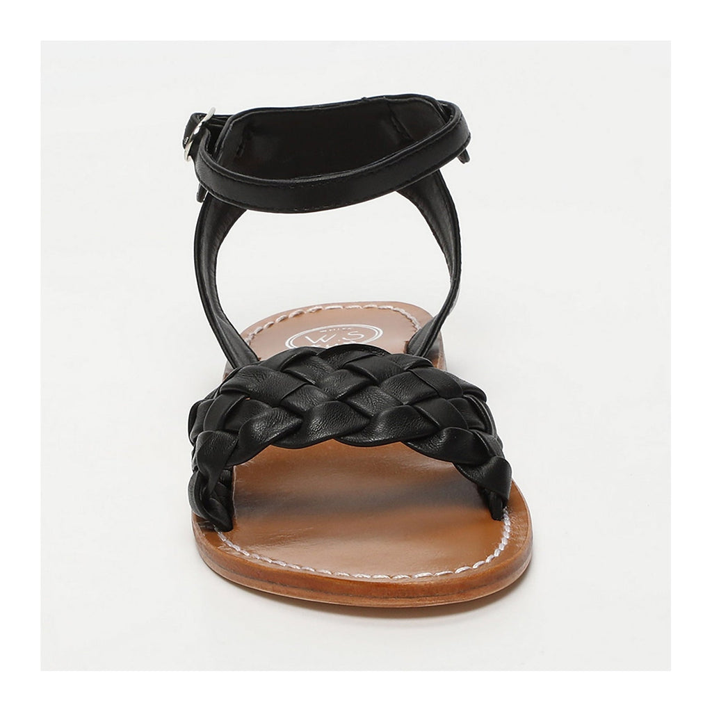 White Sun - Damayanthi Sandals - Black Sheep Nappa - Black