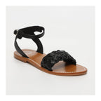 White Sun - Damayanthi Sandals - Black Sheep Nappa - Black