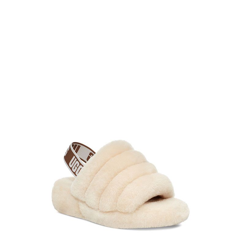 Fluff Yeah Slide Sandals - Beige - Women