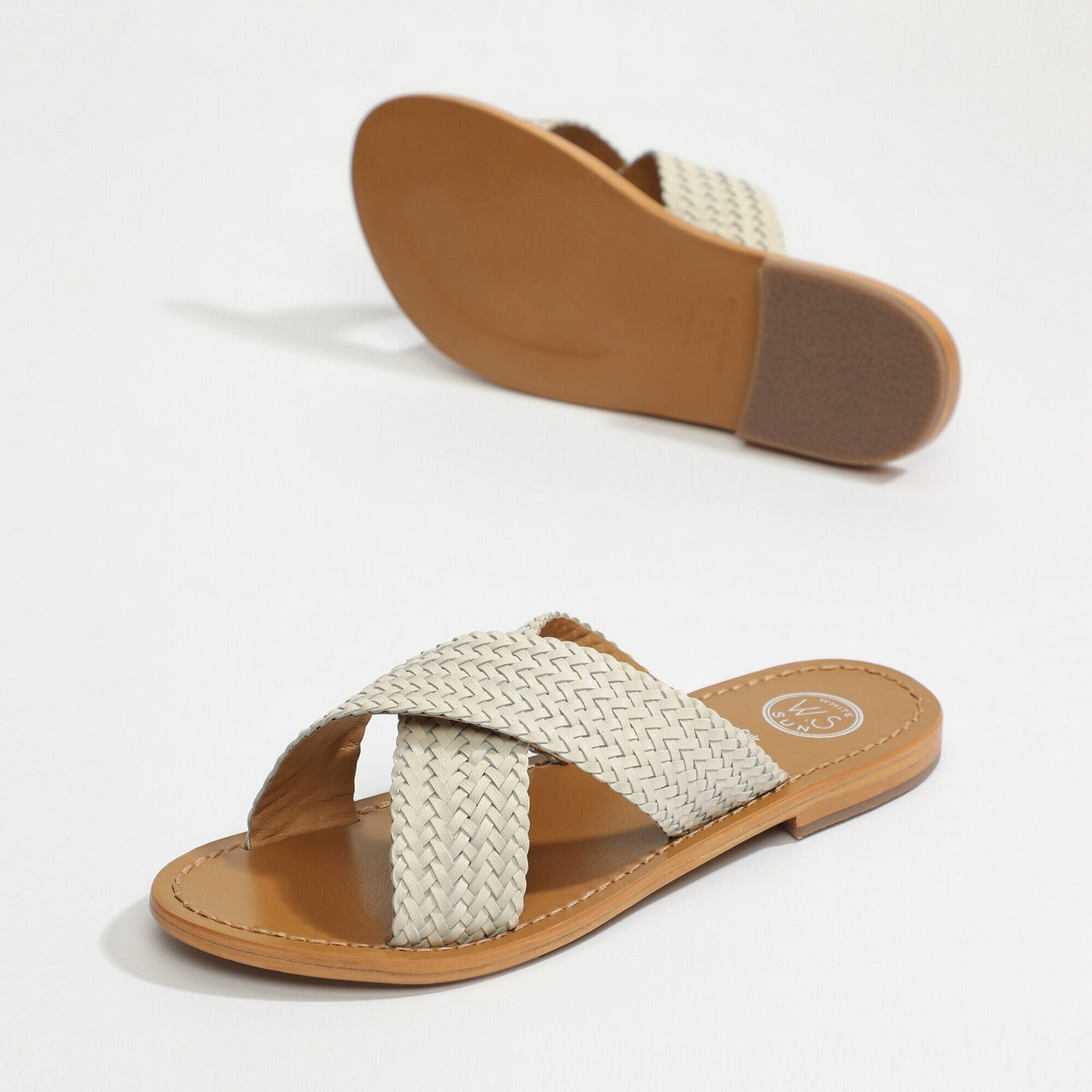 White Sun - Mules Malvarrosa - Ivory
