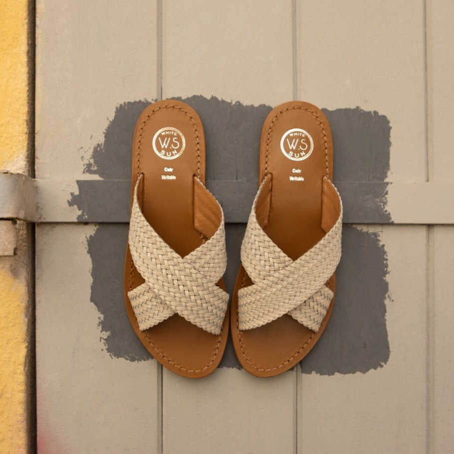 White Sun - Mules Malvarrosa - Ivory
