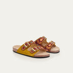 Odette Sandals Leather Purple Cashmere