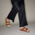 Odette Sandals Leather Purple Cashmere