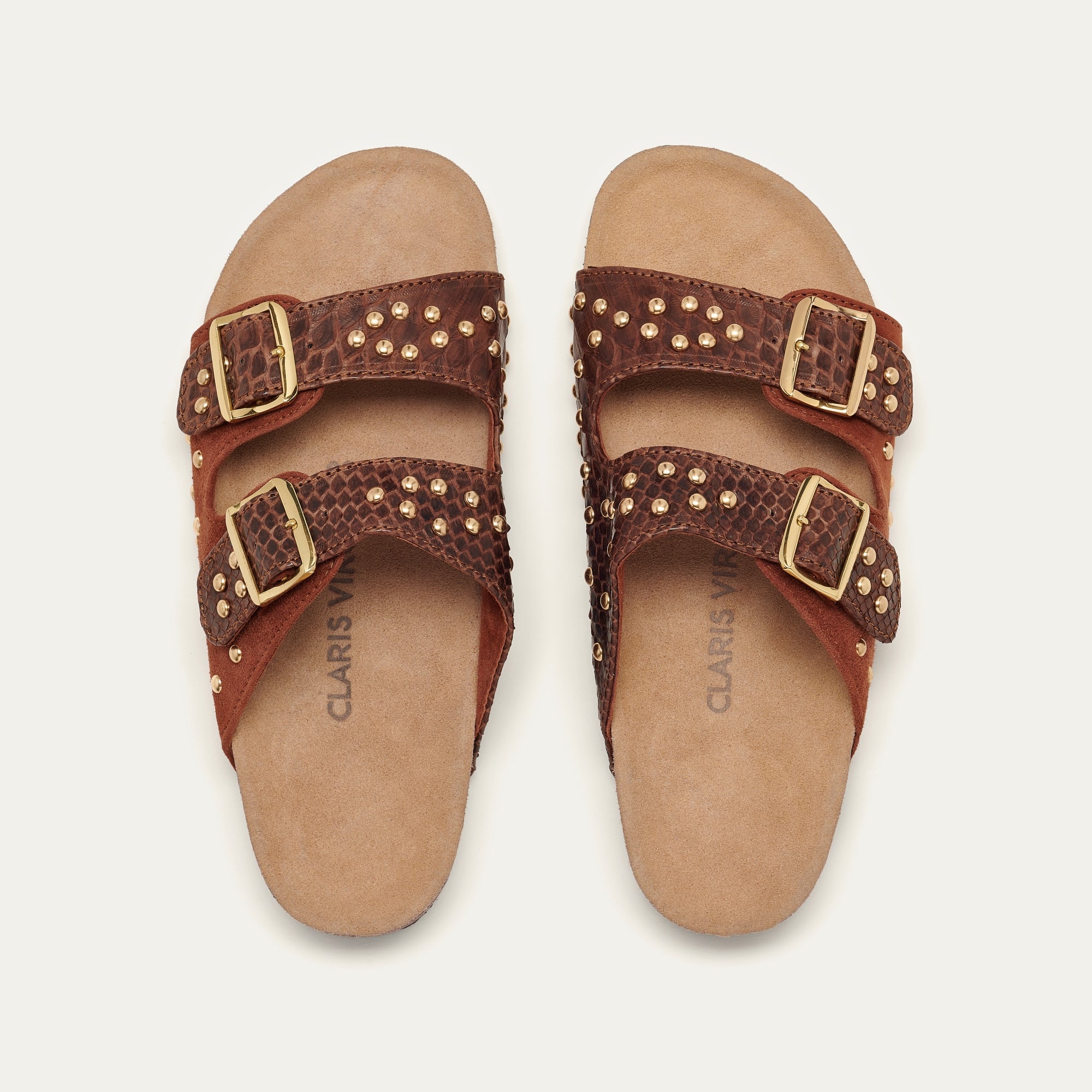 Sandalias Odette Choco Pitón