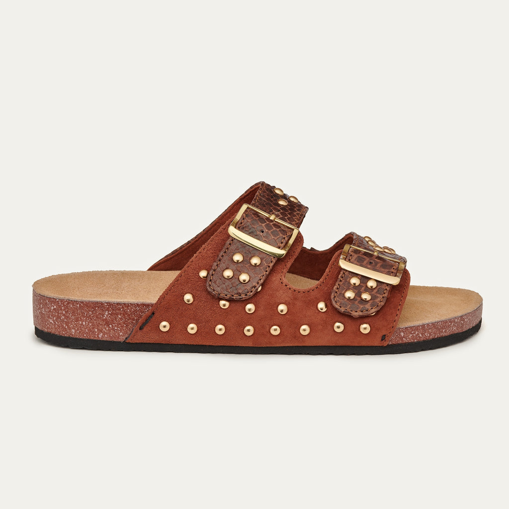 Sandalias Odette Choco Pitón