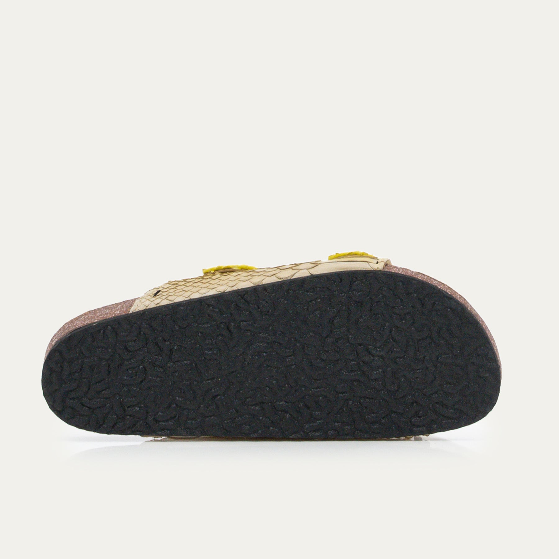 Yellow Odette Python Sandals But