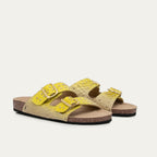 Yellow Odette Python Sandals But