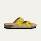 Yellow Odette Python Sandals But