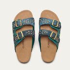 Odette Lagon Python Sandals