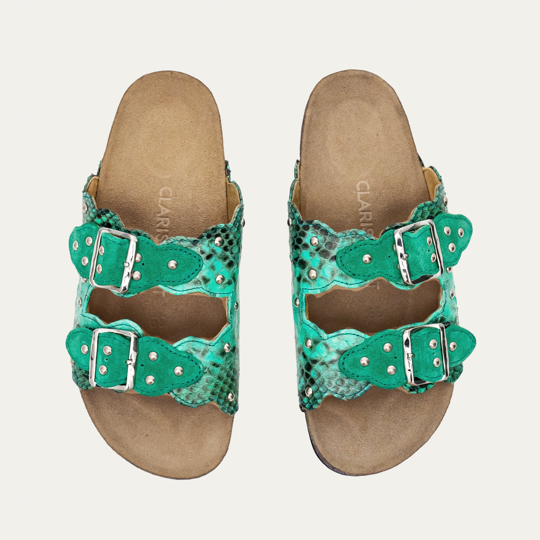 Odette Tulum Python Sandals
