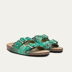 Odette Tulum Python Sandals