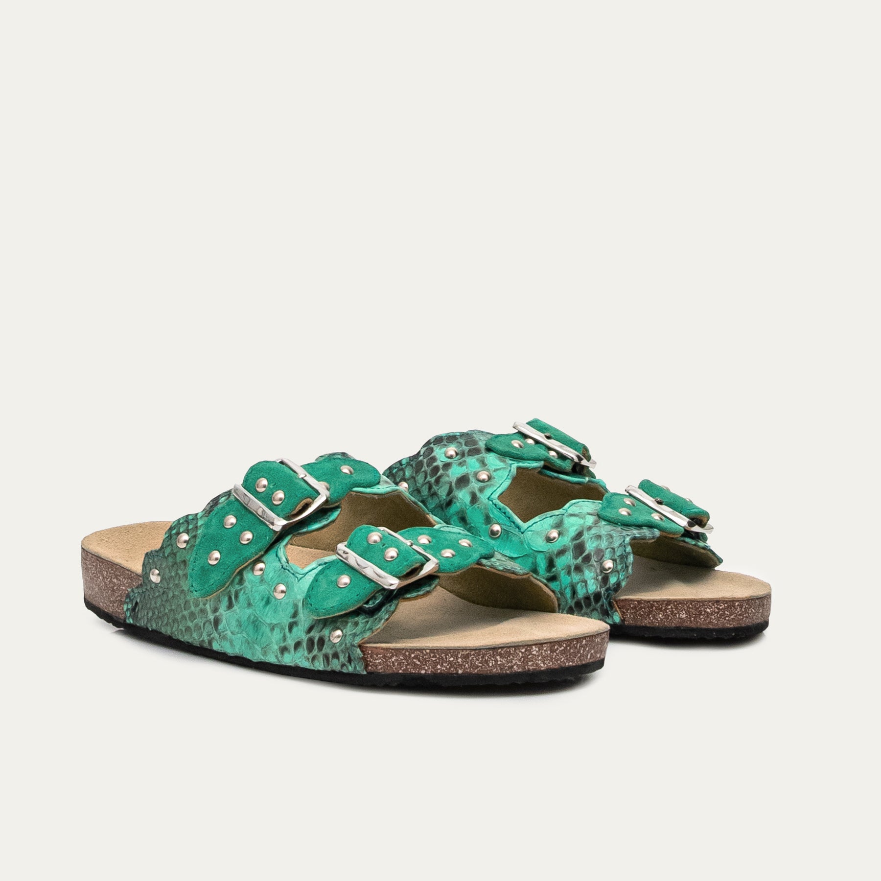 Odette Tulum Python Sandals