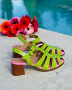 Sandales Syracuse Pistache