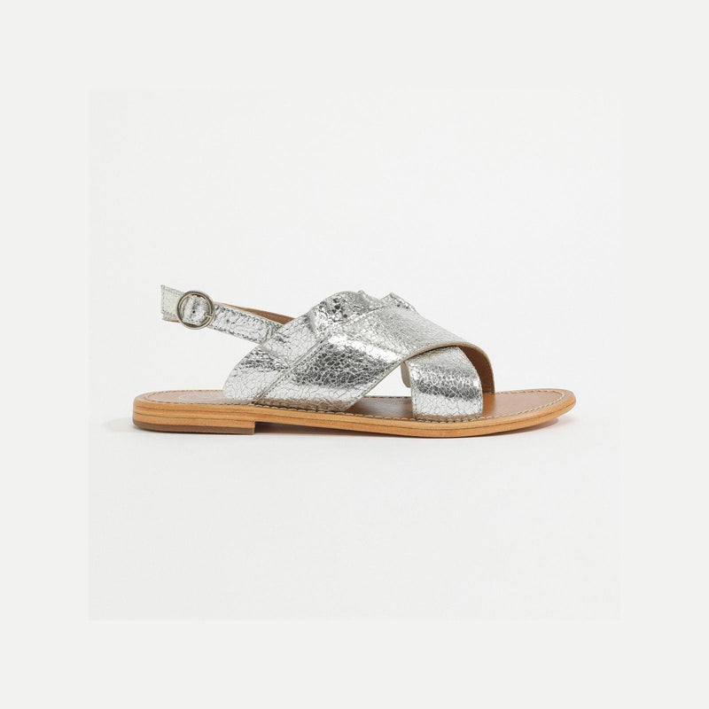 White Sun - Trendy Lilly Sandals - Silver - Women