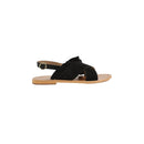 White Sun - Lilly Sandals - Suede Black - Black