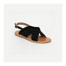 White Sun - Lilly Sandals - Suede Black - Black