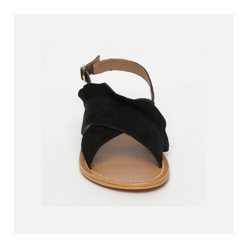 White Sun - Lilly Sandals - Suede Black - Black