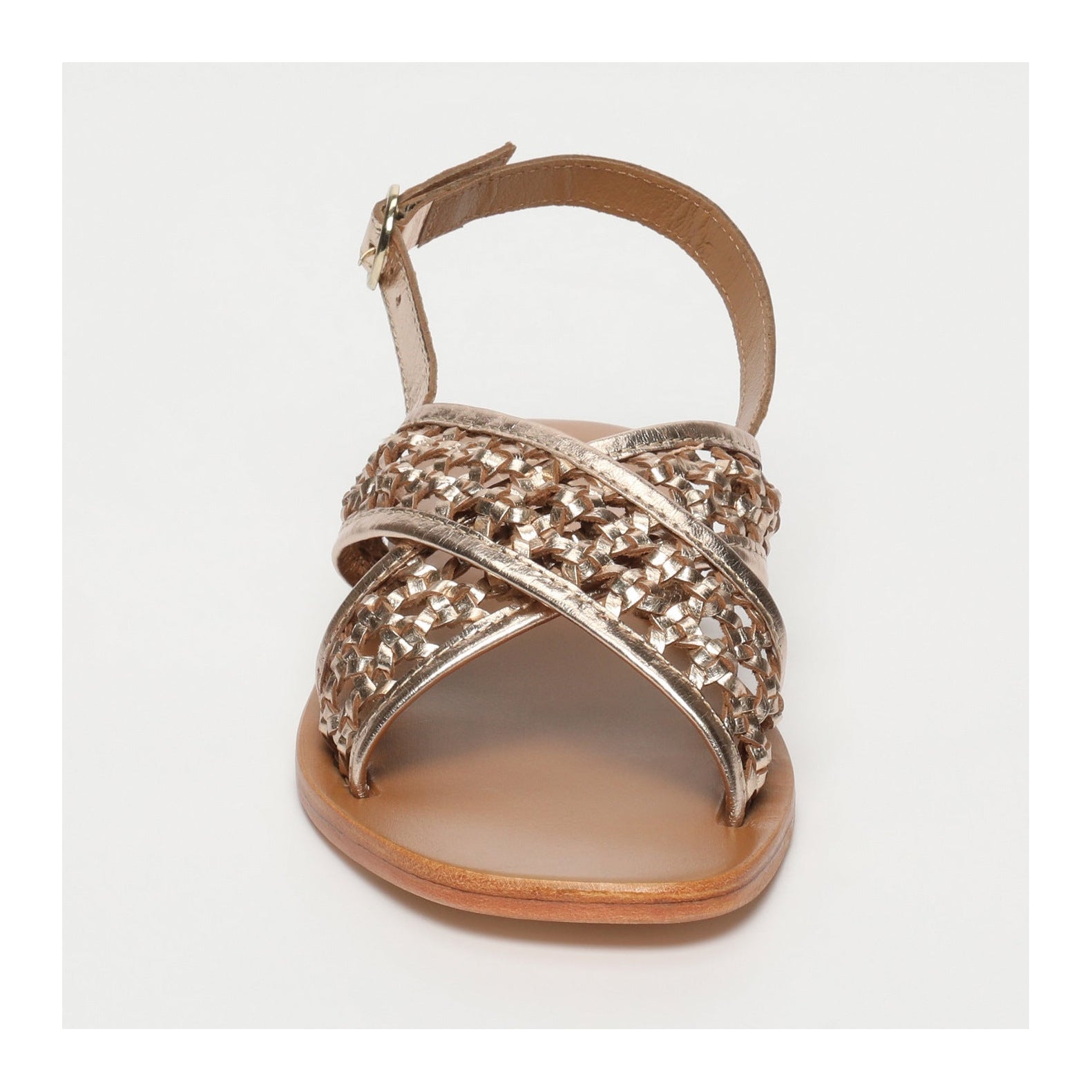 White Sun - Sandales Baishakh - Gold Goat Leather - Gold