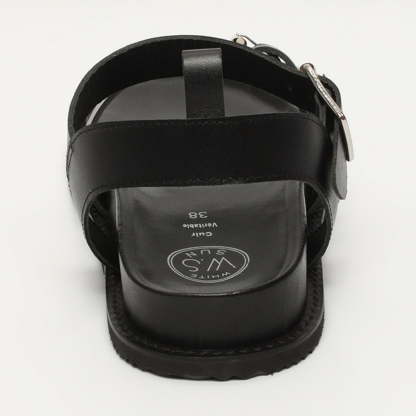 White Sun - Sandales Tamia - Black Buff - Black