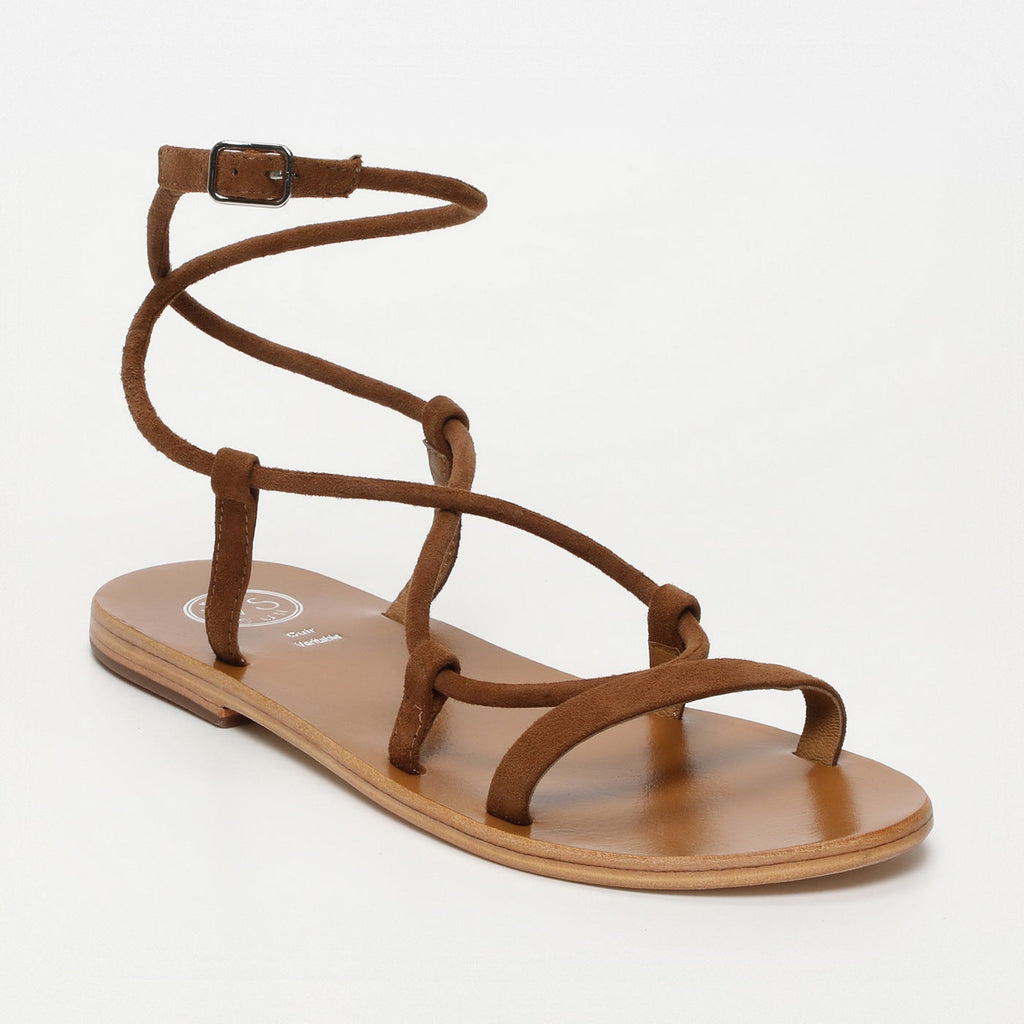 White Sun - Sandalias Taylee - Ante de cabra camel - Camel