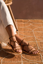 White Sun - Sandalias Taylee - Ante de cabra camel - Camel