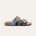 Sandalias Odette de tela vaquera con patchwork