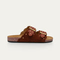 Sandalias Odette de terciopelo ladrillo