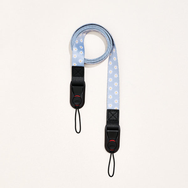 Sangle bandoulière 2 points "Blue Daisy" - TIME LENS - TLS07 - 