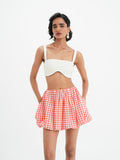 Falda Sasha - Coral Vichy