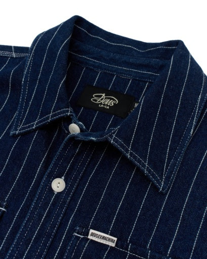 Vacay Stripe Denim Shirt - Indigo