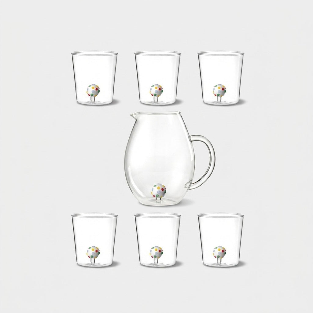 Candies Bonbon - Lot De 7 Pièces (6 Verres + Carafe)