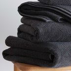 Anthracite organic cotton bath towel from Portugal 600 grams