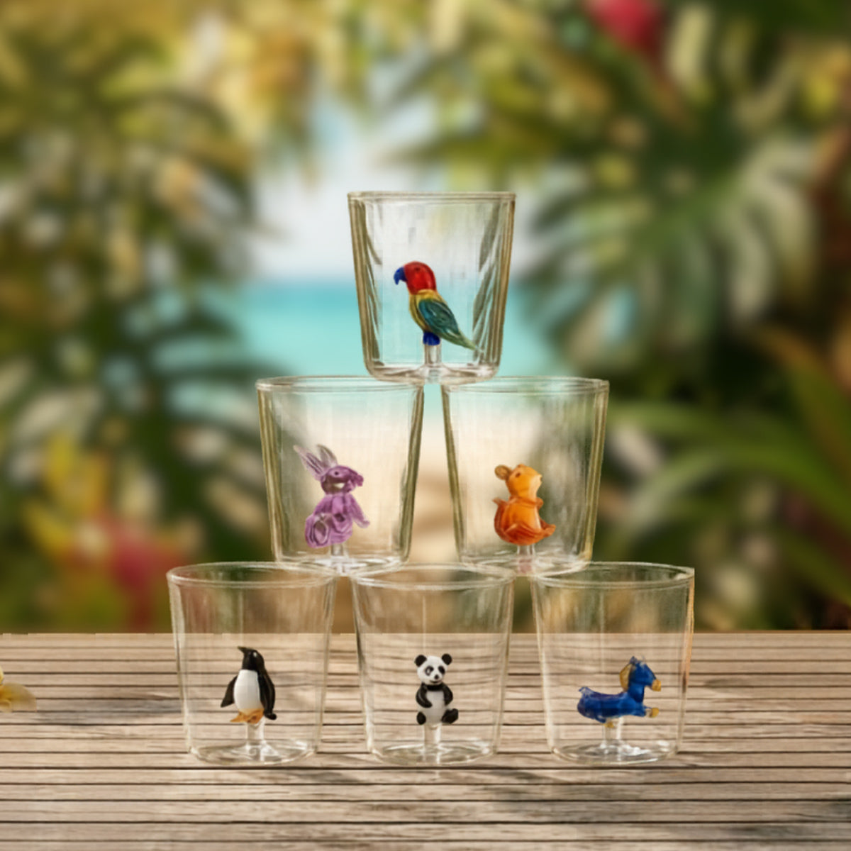 Pet Friends Mix 7 - Lot De 6 Verres Décorés